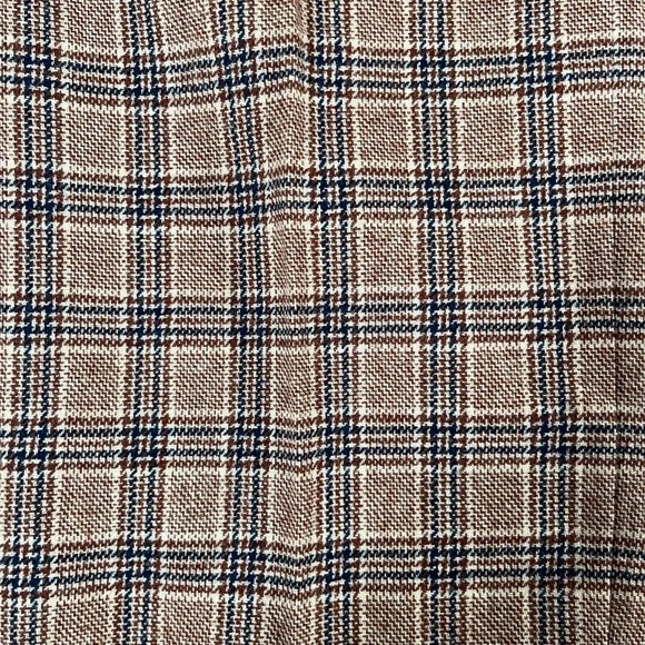 PENDLETON Vintage Plaid Trousers Pants Wool Deadstock NWT 80s Brown Tan 11 / 12 - Picture 6 of 11